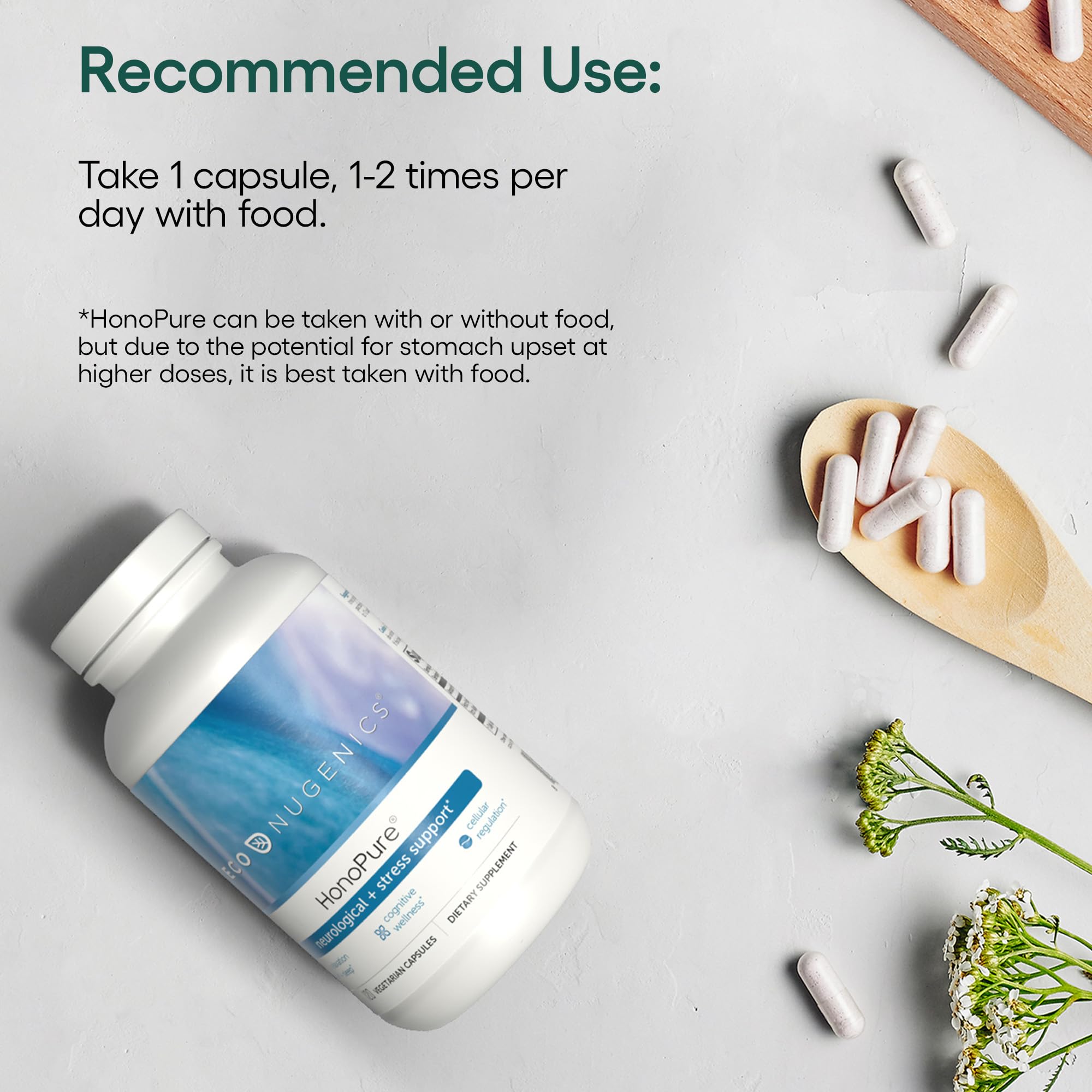 EcoNugenics HonoPure utilisation quotidienne, capsules pour le soir et le matin
