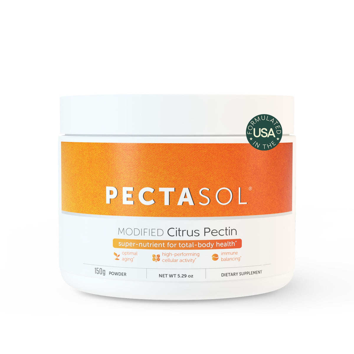 EcoNugenics PectaSol en bouteille, soutien potentiel pour l'équilibre immunitaire.