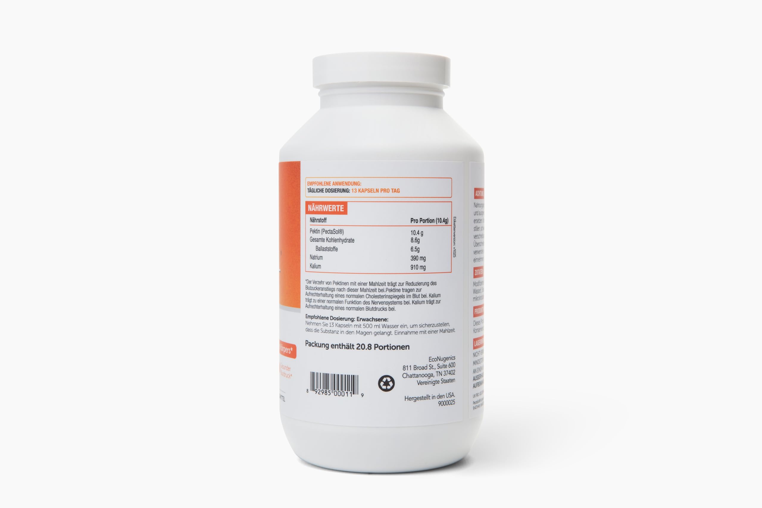 EcoNugenics PectaSol – Gommes mandarine, plaisir d'utilisation et soutien immunitaire potentiel.