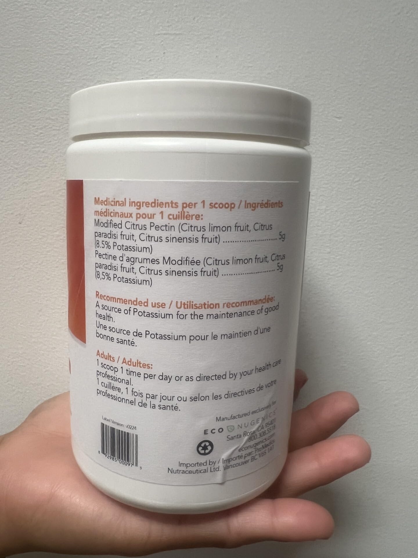 EcoNugenics PectaSol MCP flacon – routine quotidienne simplifiée.