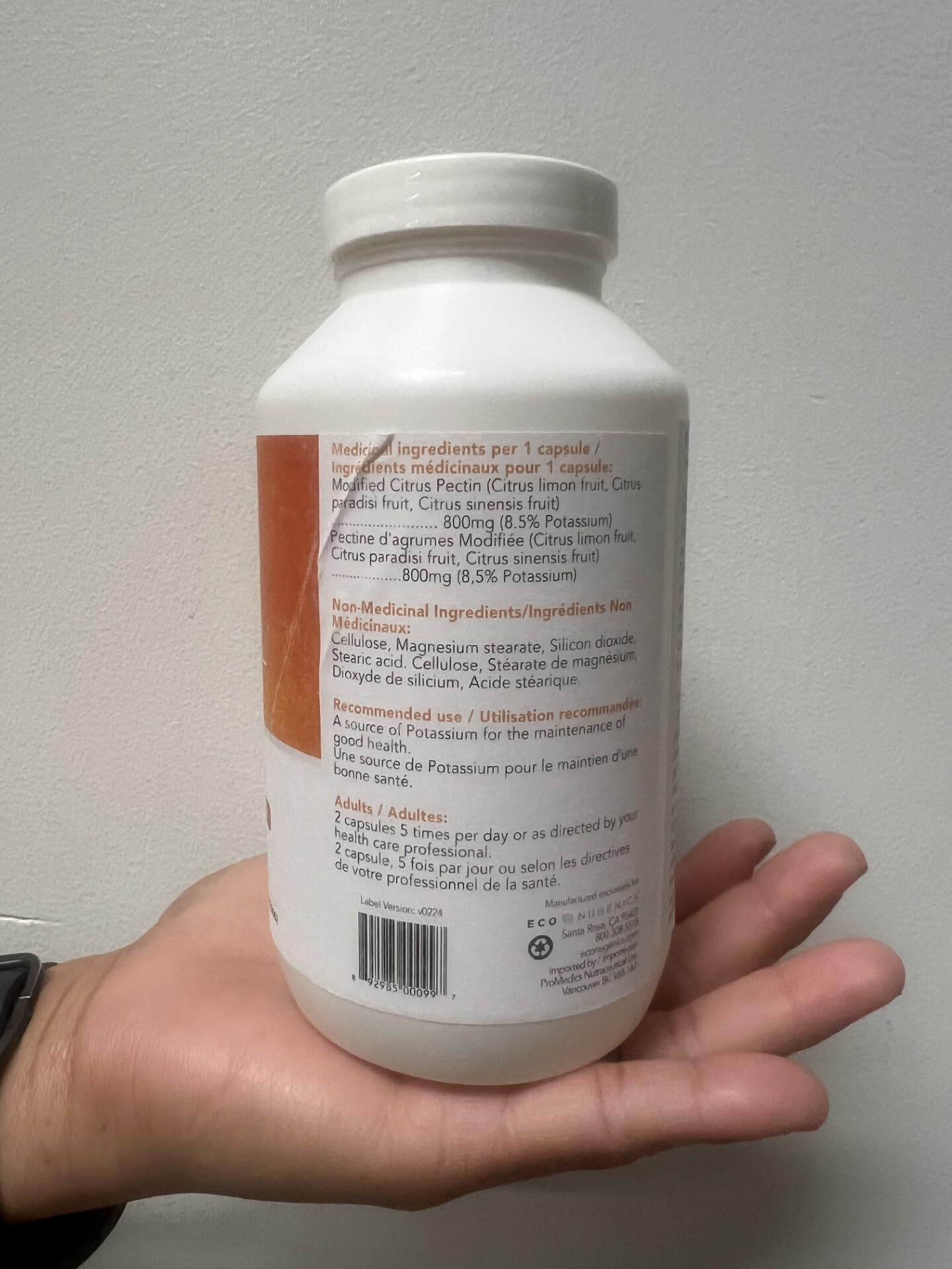 EcoNugenics PectaSol – Usage quotidien, produit naturel et purifié pour absorption.