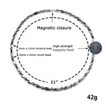 Collier Ecooon hematite dans sa boîte cadeau pratique