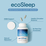 EcoNugenics ecoSleep, capsules: prise simple avant le coucher pour la détente.