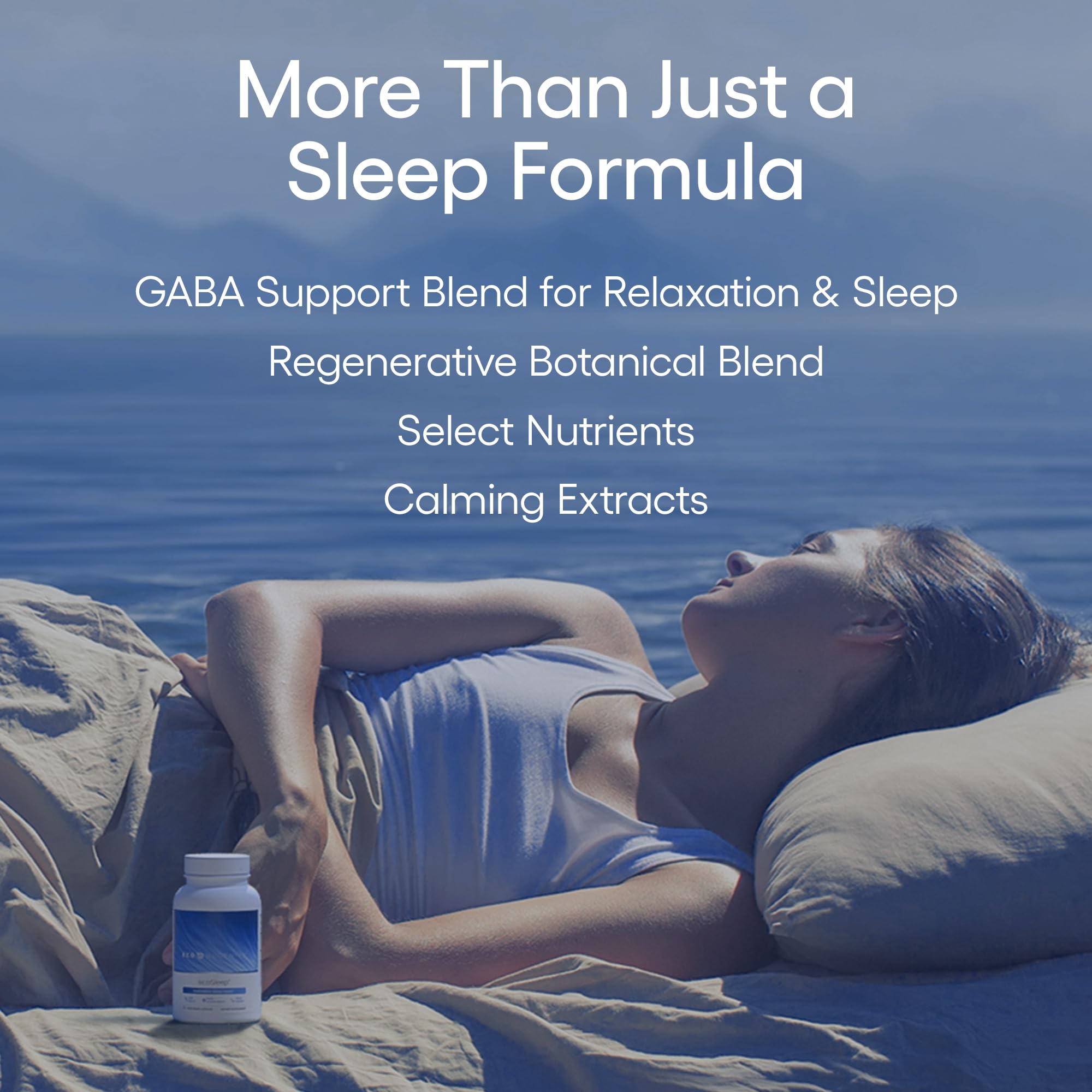 EcoNugenics ecoSleep, etiquette: informations claires sur la formulation relaxante.