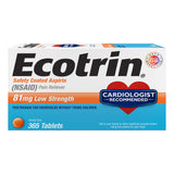 Ecotrin 81 mg comprimés enrobés, protection de l’estomac et usage quotidien.