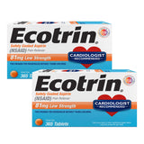 Ecotrin 81 mg, boîte 365 comprimés, vue sur l'emballage pratique pour l'année.
