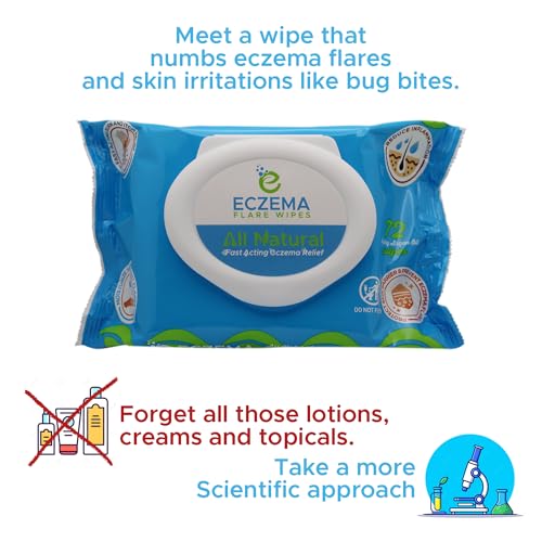 Sans alcool et sans parabènes, Eczema Flare Wipes respectent la peau