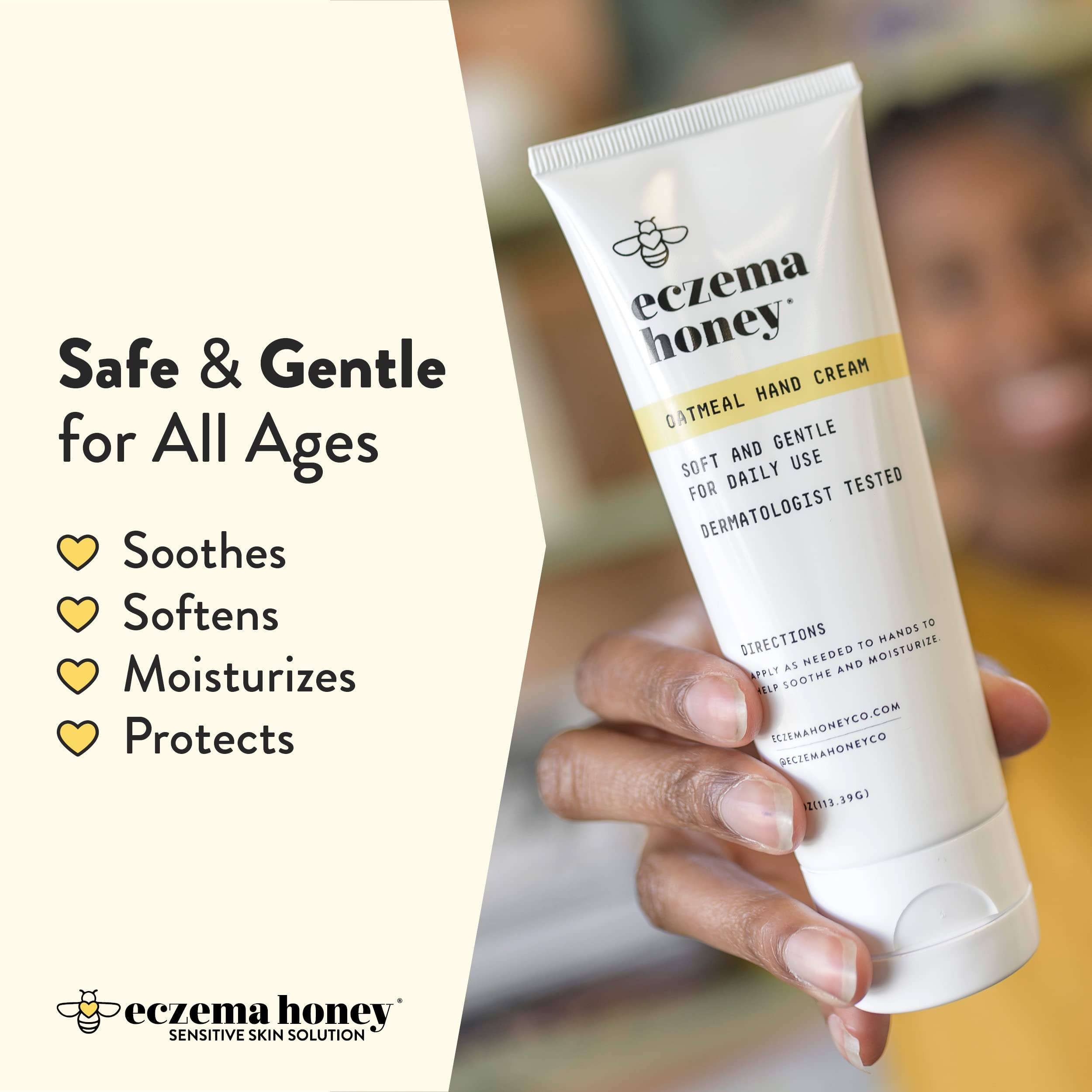 ECZEMA HONEY Ingrédients hydratants avoine colloidale et vitamine E