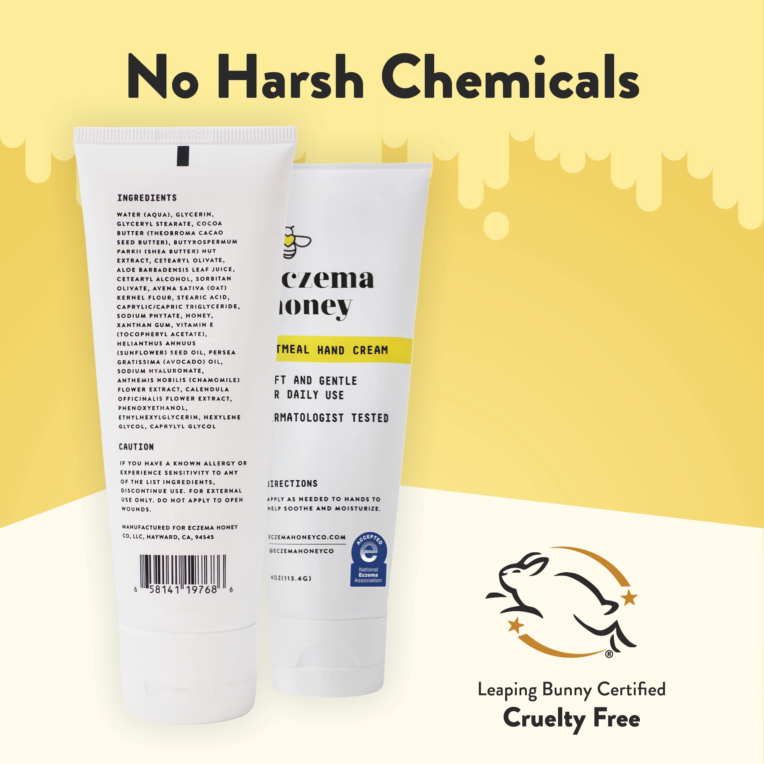 ECZEMA HONEY Certification Leaping Bunny — produit cruelty-free