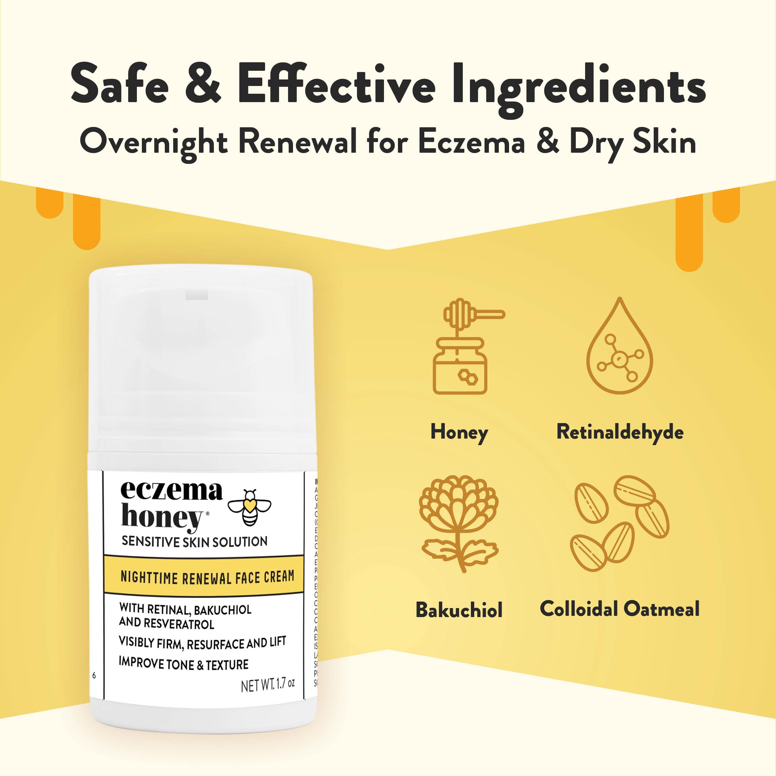 ECZEMA HONEY Crème texture légère: hydratation rapide et douceur.
