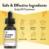 ECZEMA HONEY — massage du cuir chevelu pour soulager les démangeaisons.