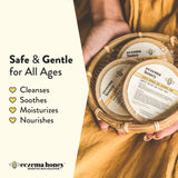 Savon Eczema Honey — parfum lavande apaisant pour démangeaisons légères.