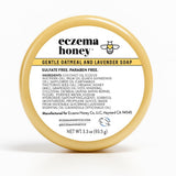 Savon Eczema Honey à l’avoine et lavande, apaisant pour peau irritée.