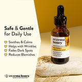 ECZEMA HONEY sérum ingrédients miel et avoine apaisants pour peau sensible.