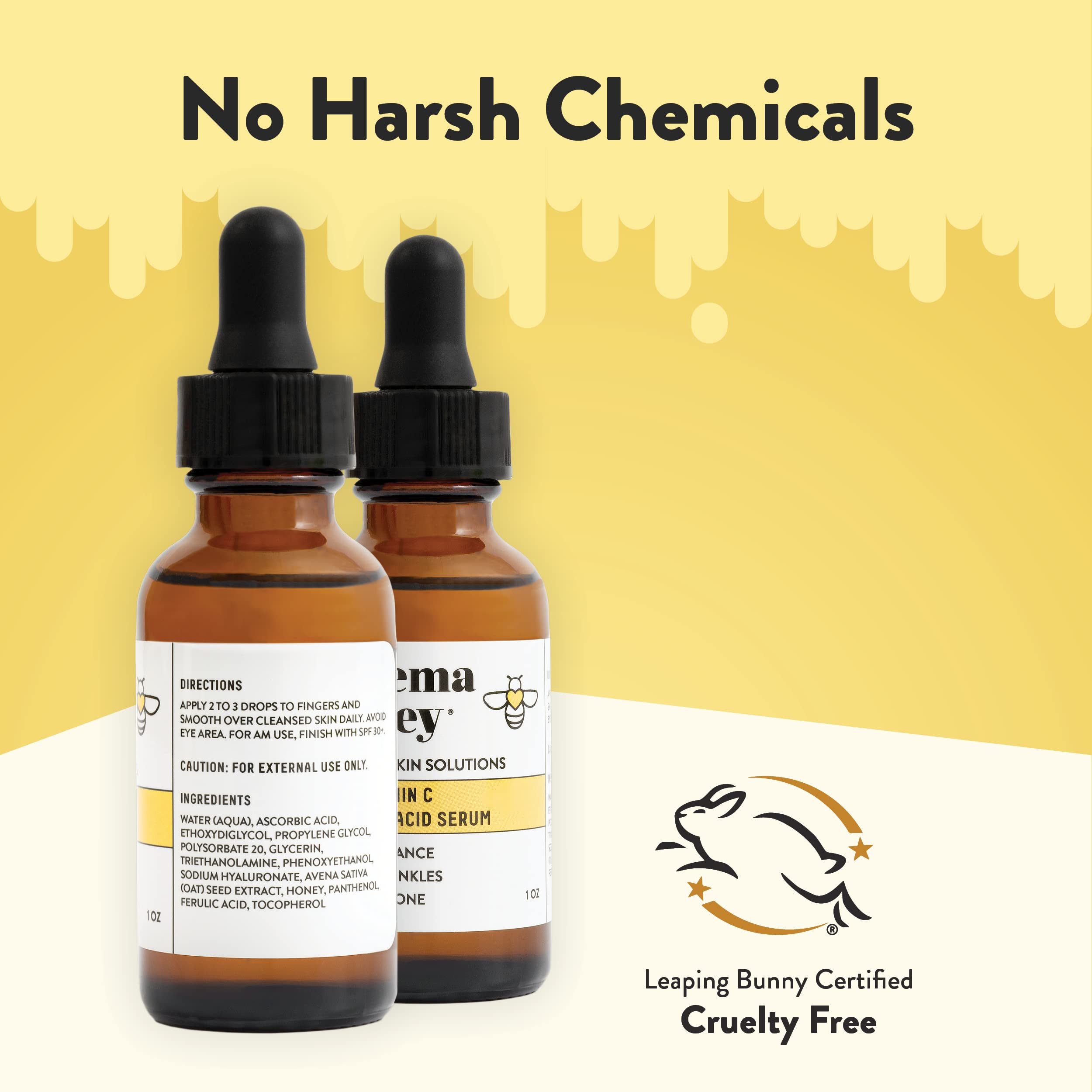 Sérum ECZEMA HONEY texture légère et lumineuse pour peau sensible.