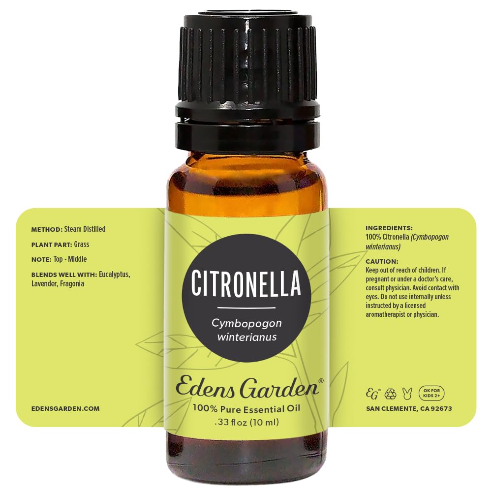 Edens Garden citronnelle, qualité premium et contrôle GC-MS.