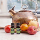 Gouttes d’huile d’origan Edens Garden montrant le dosage pour dilution sûre.