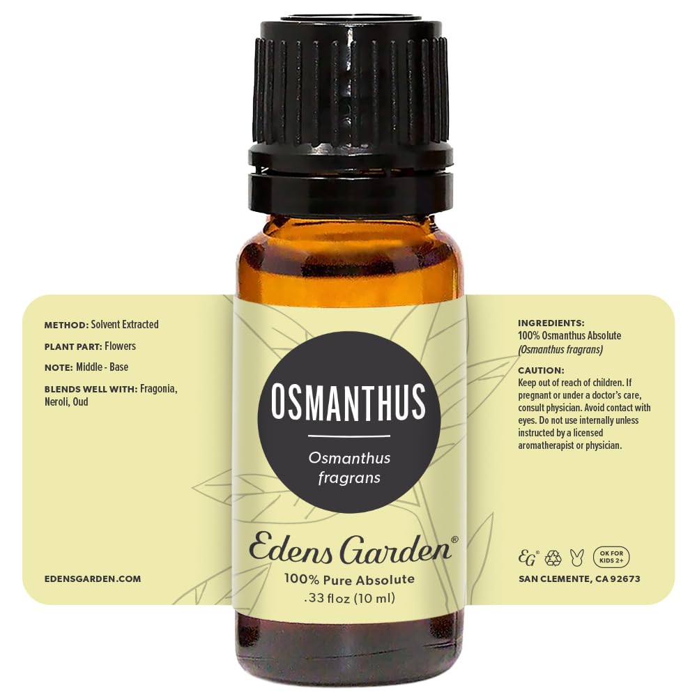 Edens Garden Osmanthus, huile pure prête pour diffusion et soin corporel quotidien.