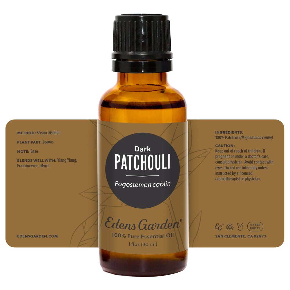 Edens Garden Patchouli, bienfaits sensoriels sans compromis, idéal pour les rituels bien-être.