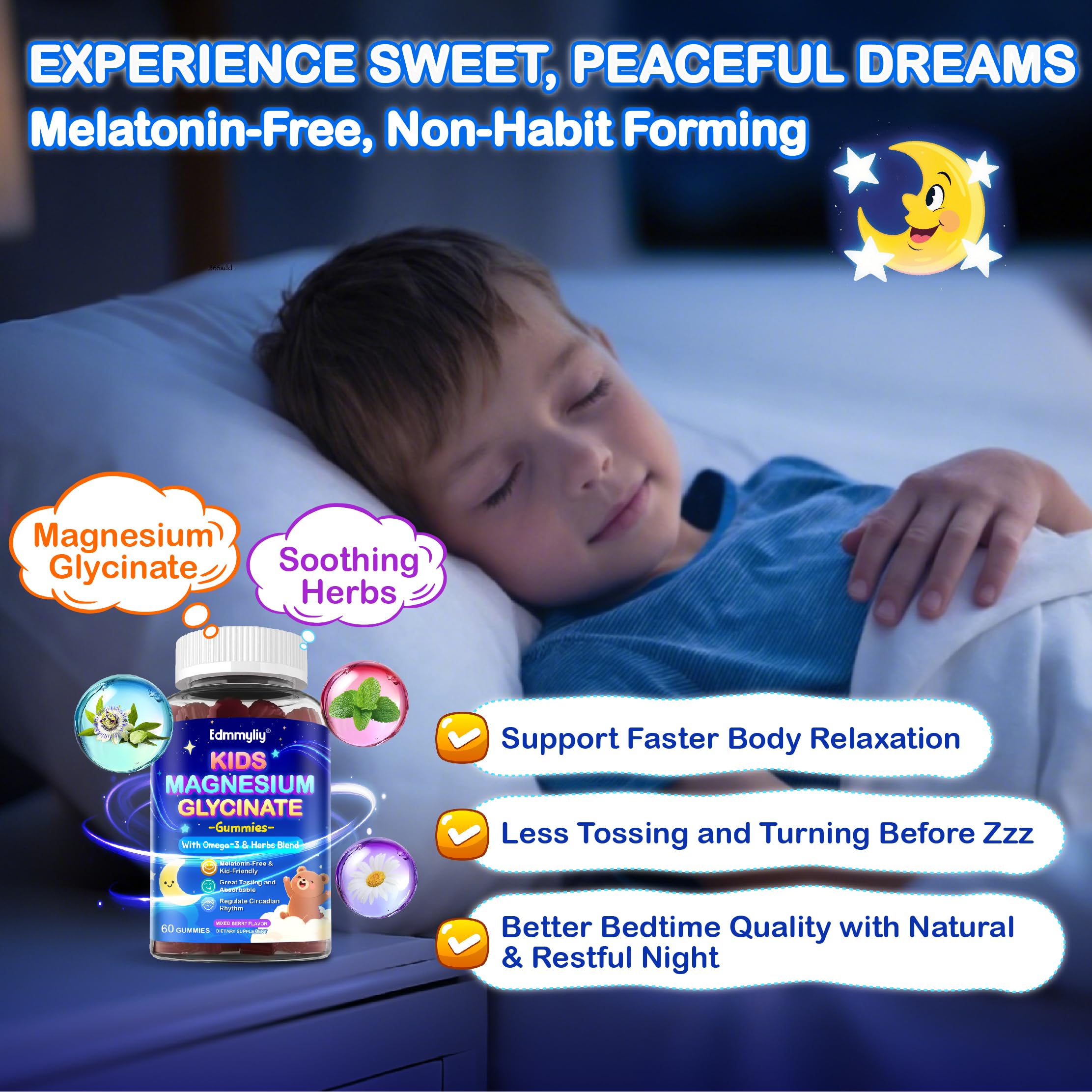 Edmmyliy Gommes Enfants Absorption 200mg: formulation facile à digérer.