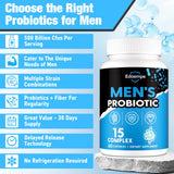 Edoempe Probiotiques pour hommes – fibres organiques incluses pour digestion confortable.