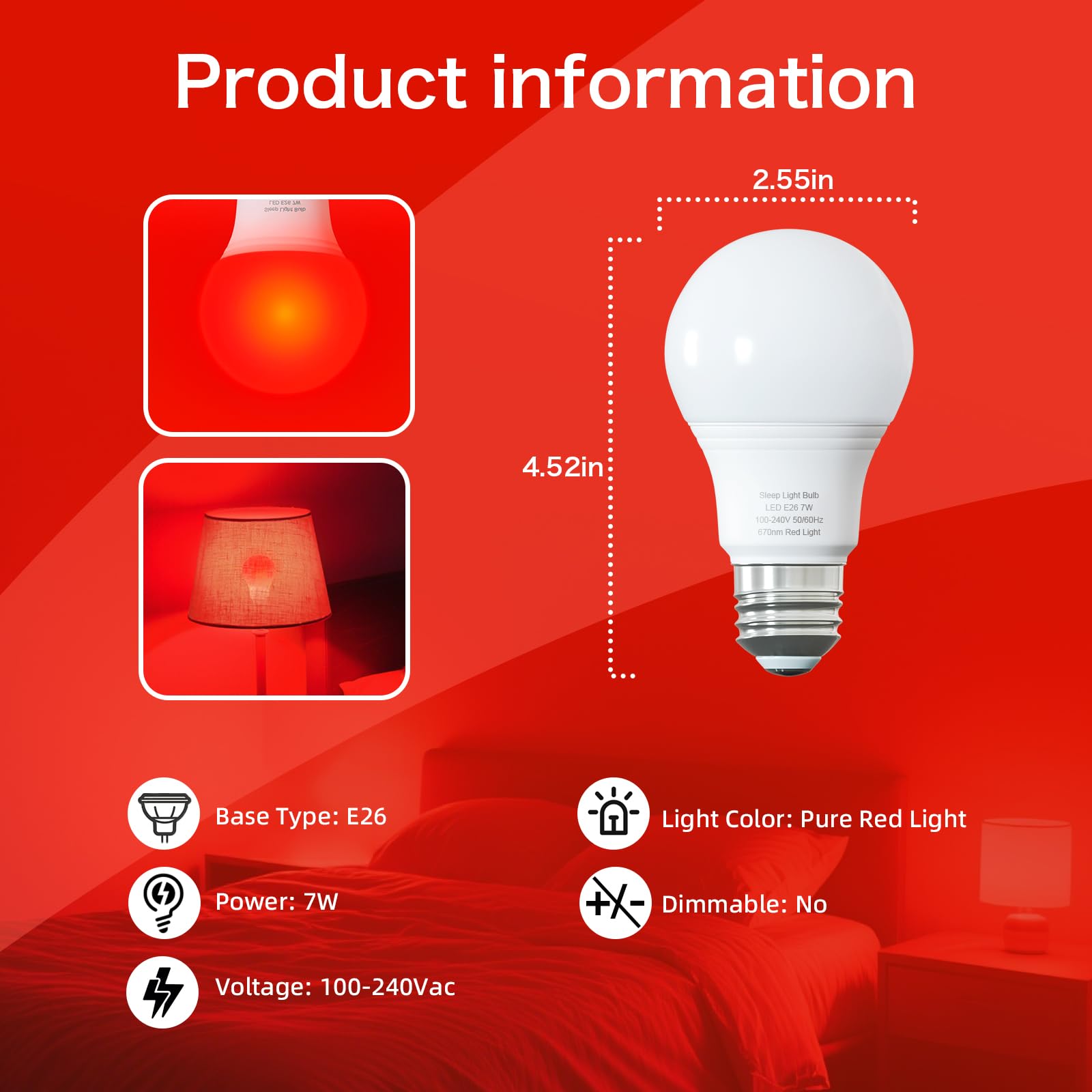 Lumière rouge Edoyosa 670nm améliore la mélatonine et le repos.