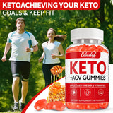 Étiquette indiquant sans gluten et sans gélatine, EDUDYF Keto ACV Gummies végétariens.