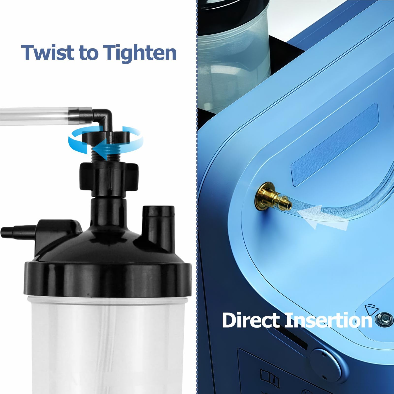 EDWERD connecteur à filetage standard, compatible avec la plupart des bouteilles.