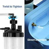 EDWERD connecteur à filetage standard, compatible avec la plupart des bouteilles.