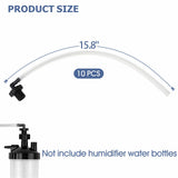 EDWERD connecteur coudé pour humidificateur d’oxygène, pratique dans les espaces restreints.