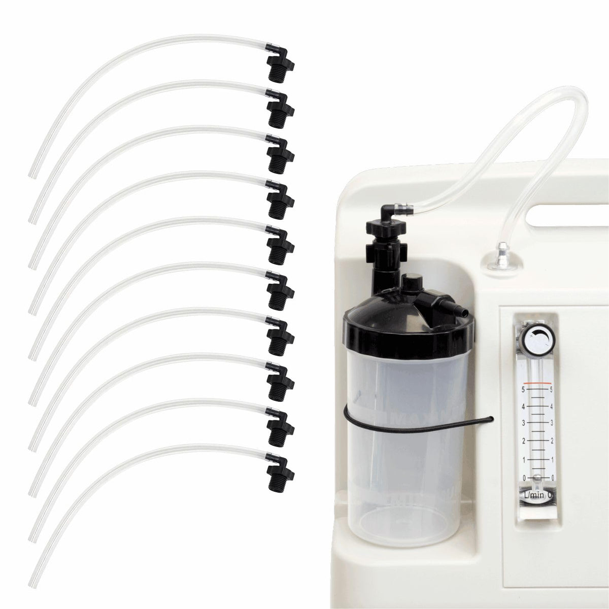 EDWERD connecteur droit pour humidificateur d’oxygène, facile à visser.