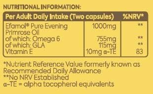 Efamol utilisation quotidienne facile grâce aux capsules faciles à avaler.
