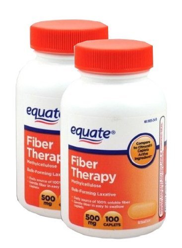 Bouteille Efinityer Equate Fiber Therapy 500 mg, soutien potentiel à la régularité intestinale