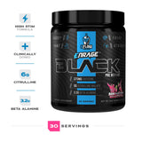 eFlow Nutrition Enrage Black ingrédients dosés pour soutien stimulant et endurance.