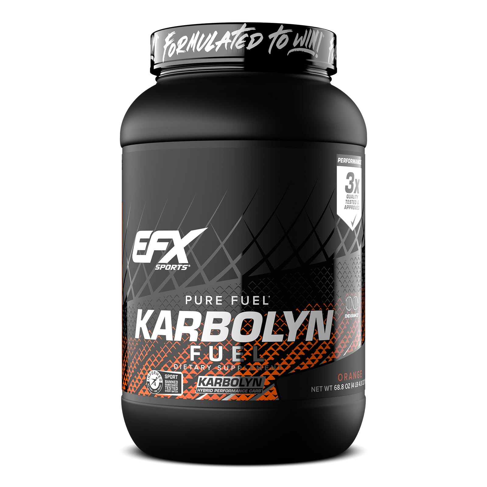 EFX Karbolyn Fuel: bouteille orange prête pour l’entraînement et énergie rapide