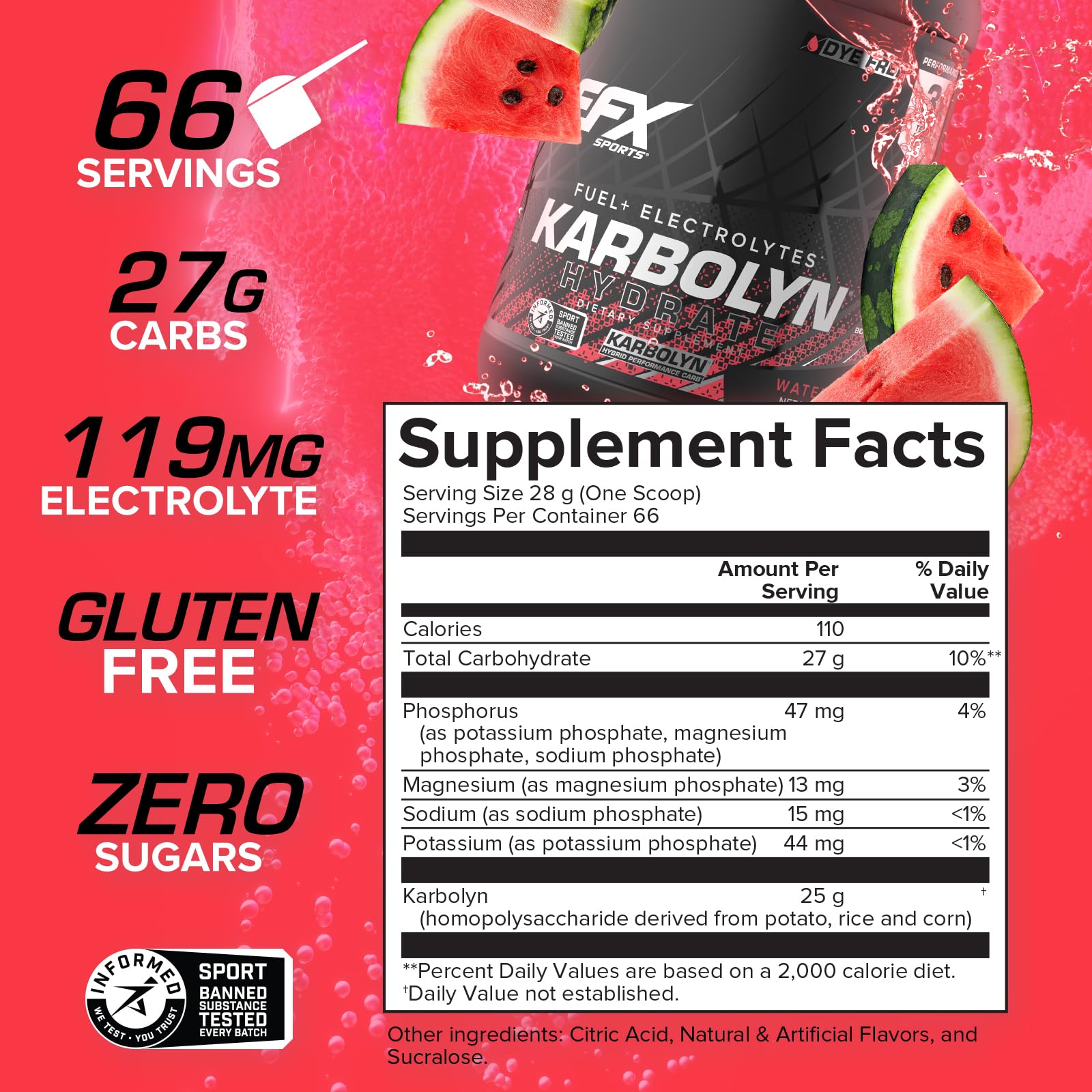 Gobelet mélangé Karbolyn Hydrate pour un entraînement fluide et efficace.