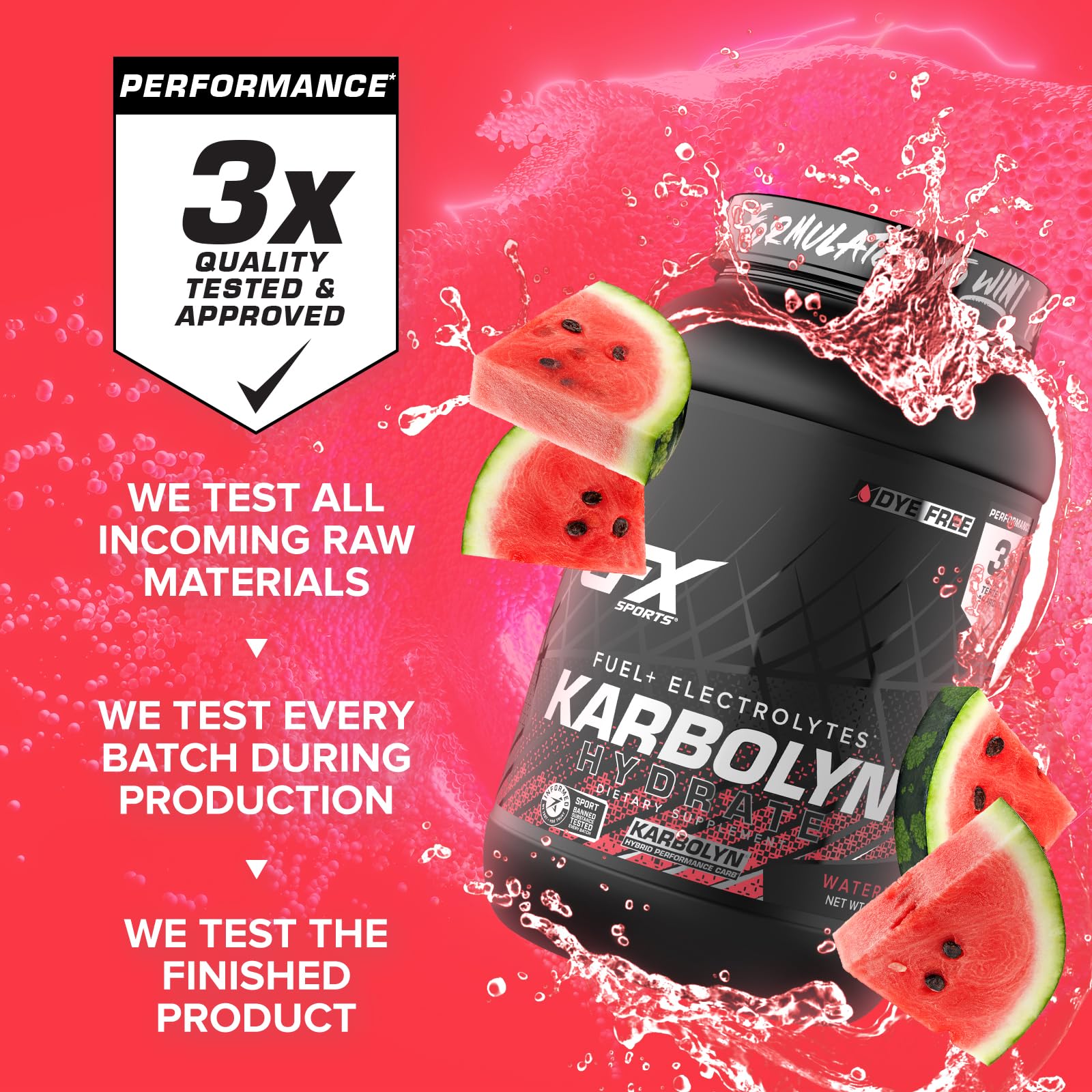 Pré-entraînement Karbolyn Hydrate, énergie durable sans crash.