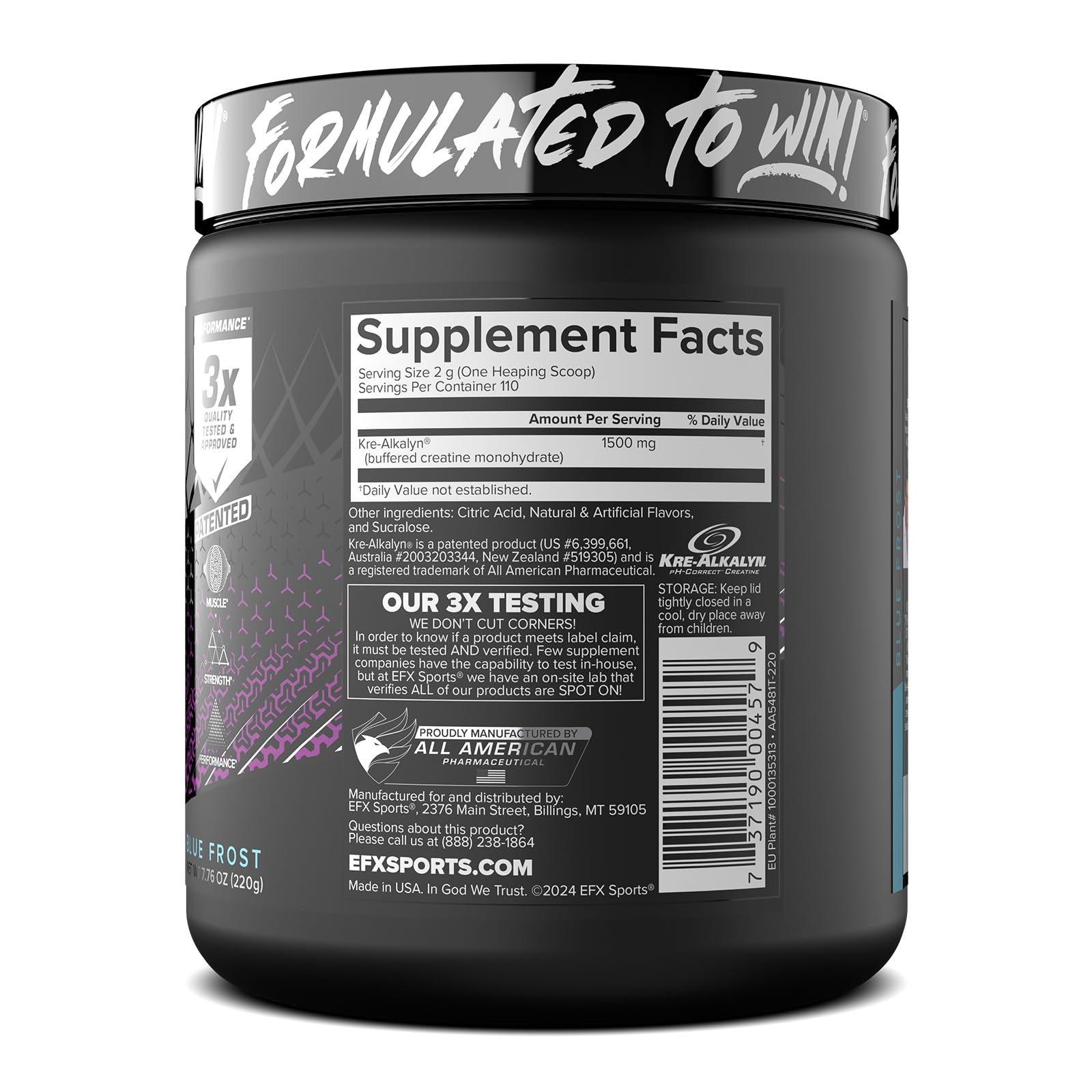 Kre-Alkalyn EFX avec arôme fruité pour une expérience agréable