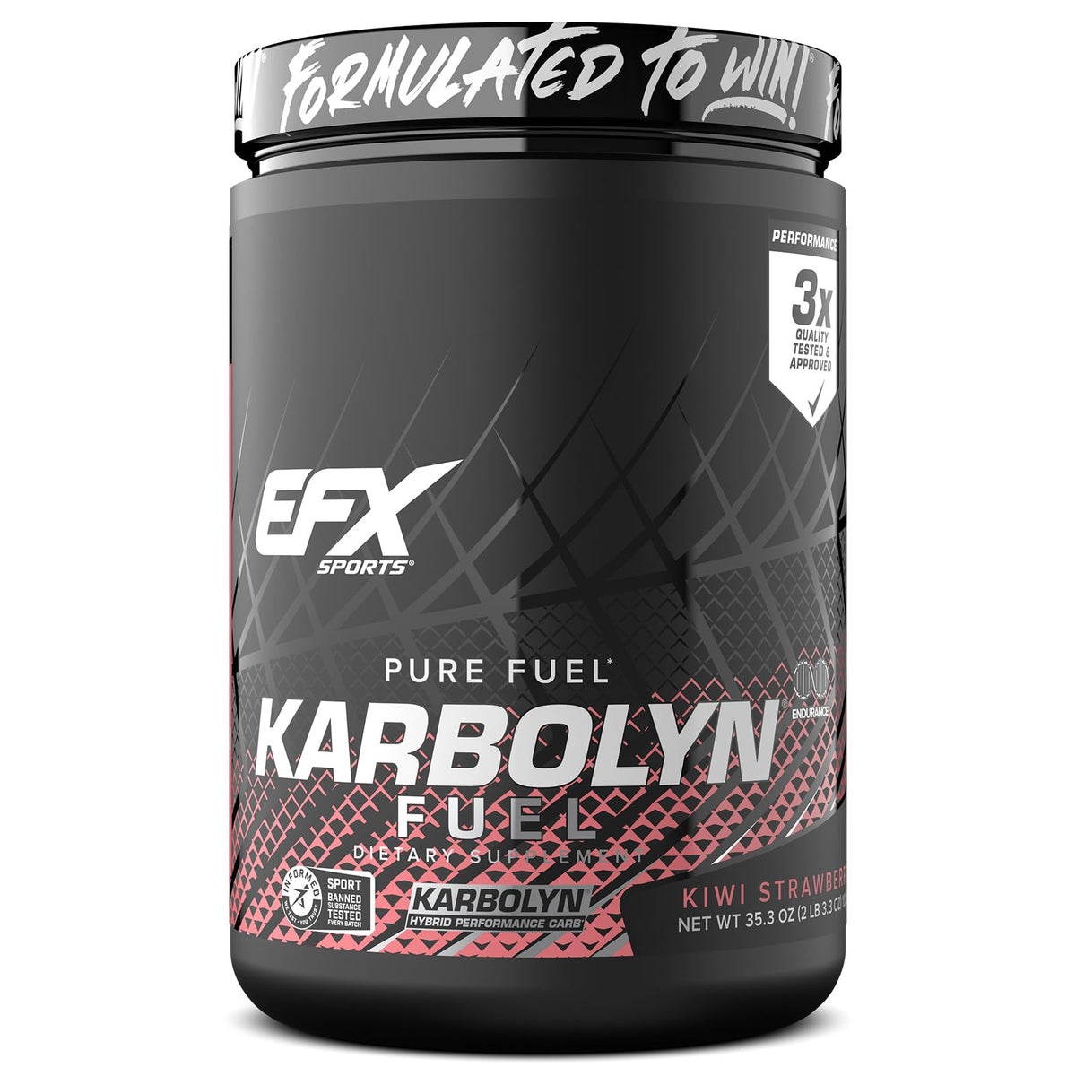 EFX Karbolyn Fuel – bouteille Kiwi Fraise, énergie rapide pour les séances d'entraînement.