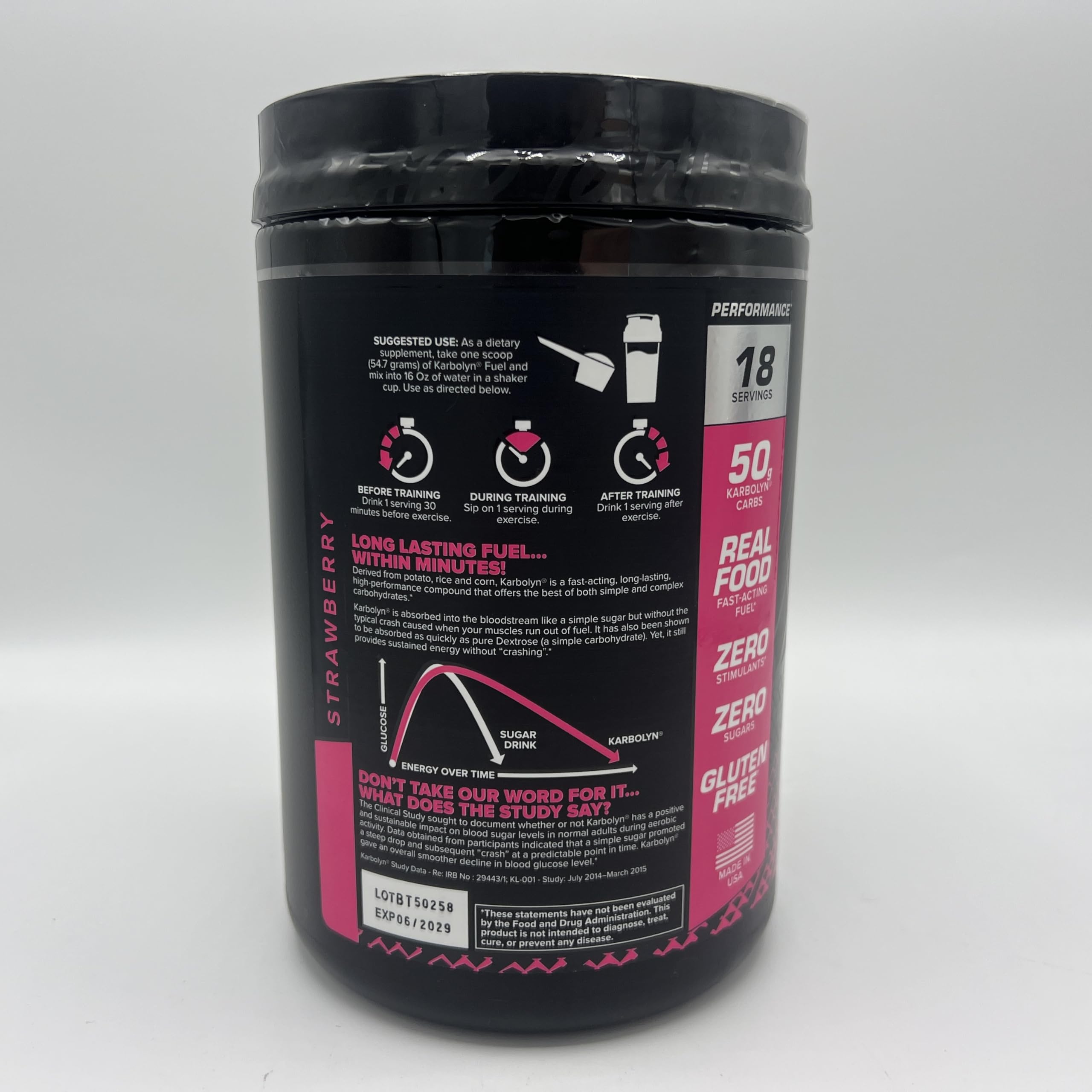 EFX Sports Karbolyn Fuel, option végan et formulation sans stimulant
