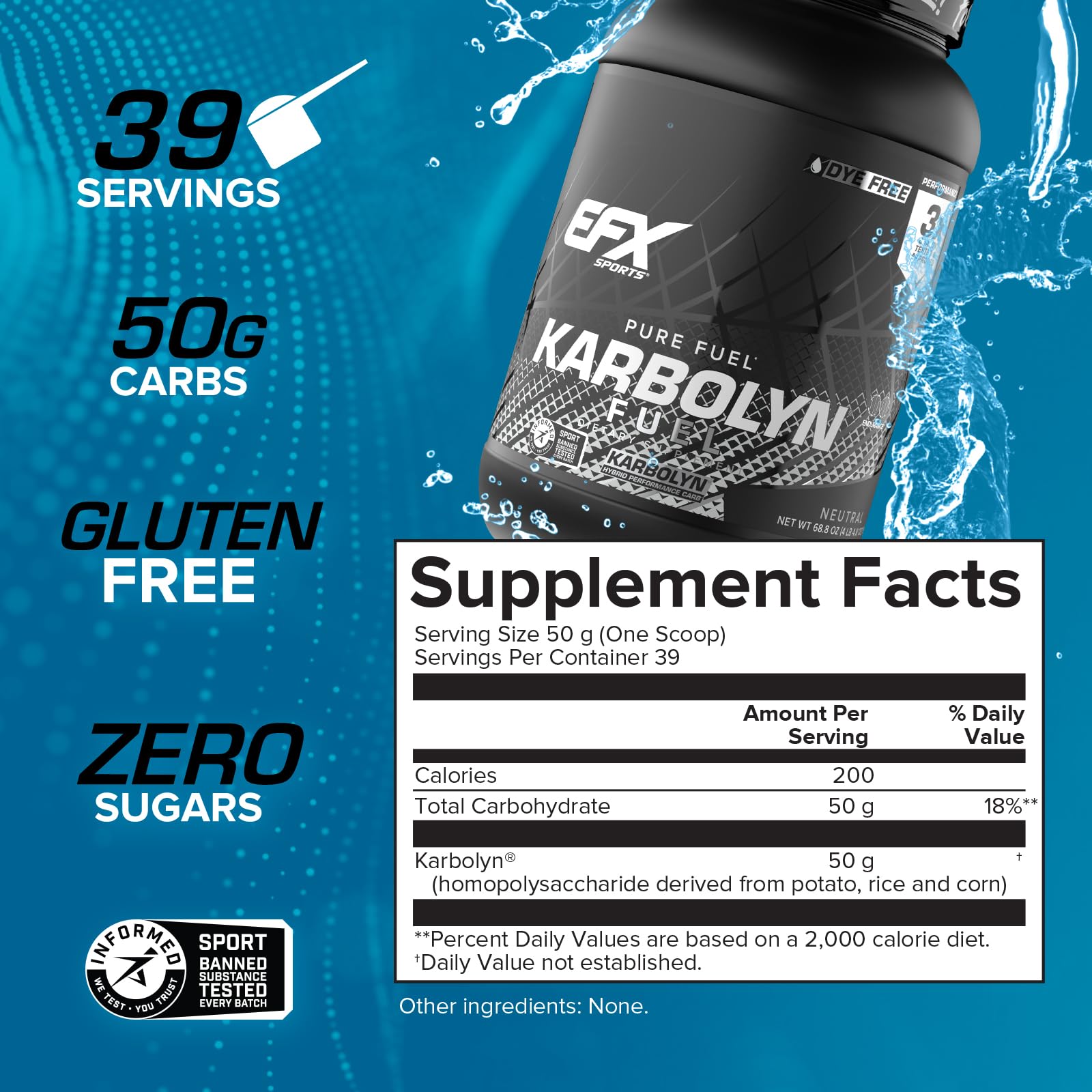 Doseur Karbolyn Fuel avec cuillère illustrant l’usage en entraînement