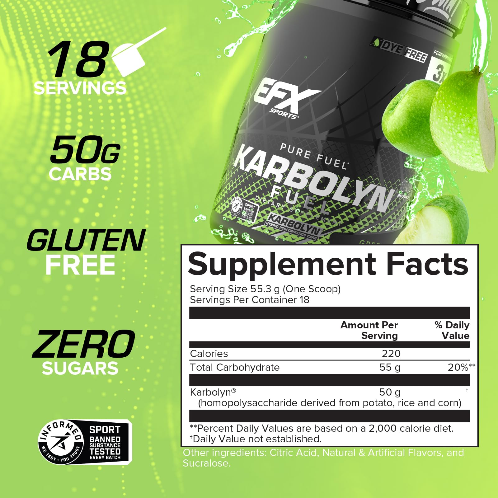 EFX Sports Karbolyn Fuel: doseur précis pour une portion adaptée.
