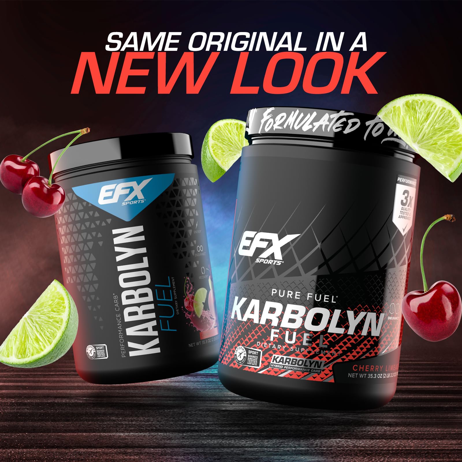 EFX Sports Karbolyn Fuel - doseuse montrant portion idéale pour récupération rapide