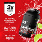 EFX Sports Karbolyn Fuel : étiquette produit claire et lisible.