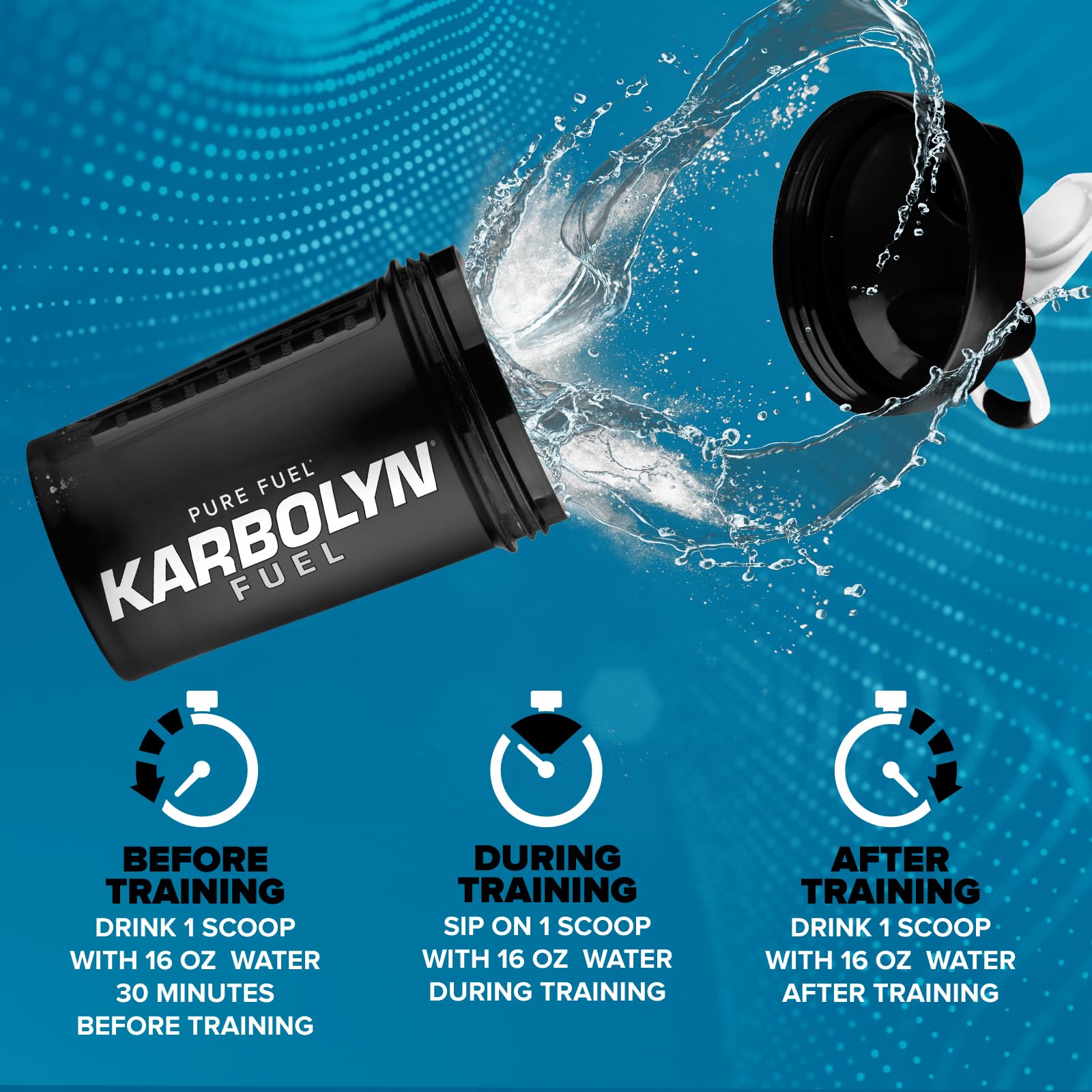 EFX Karbolyn Fuel, fiche-ingrédients, liste claire et sans sucre