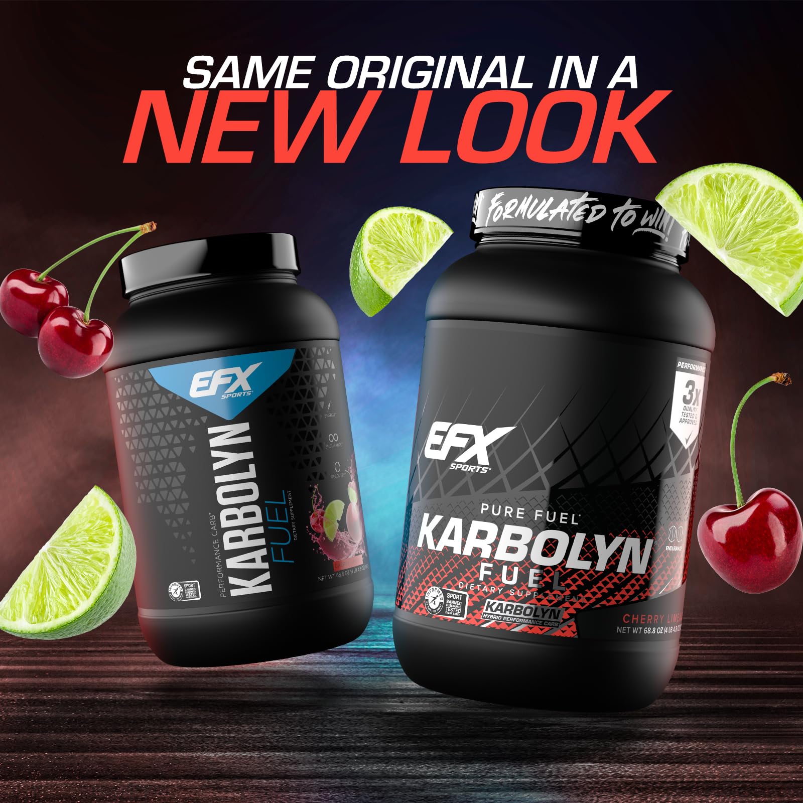 EFX Sports Karbolyn Fuel : poudre et cuillère-dose pour démarrer.