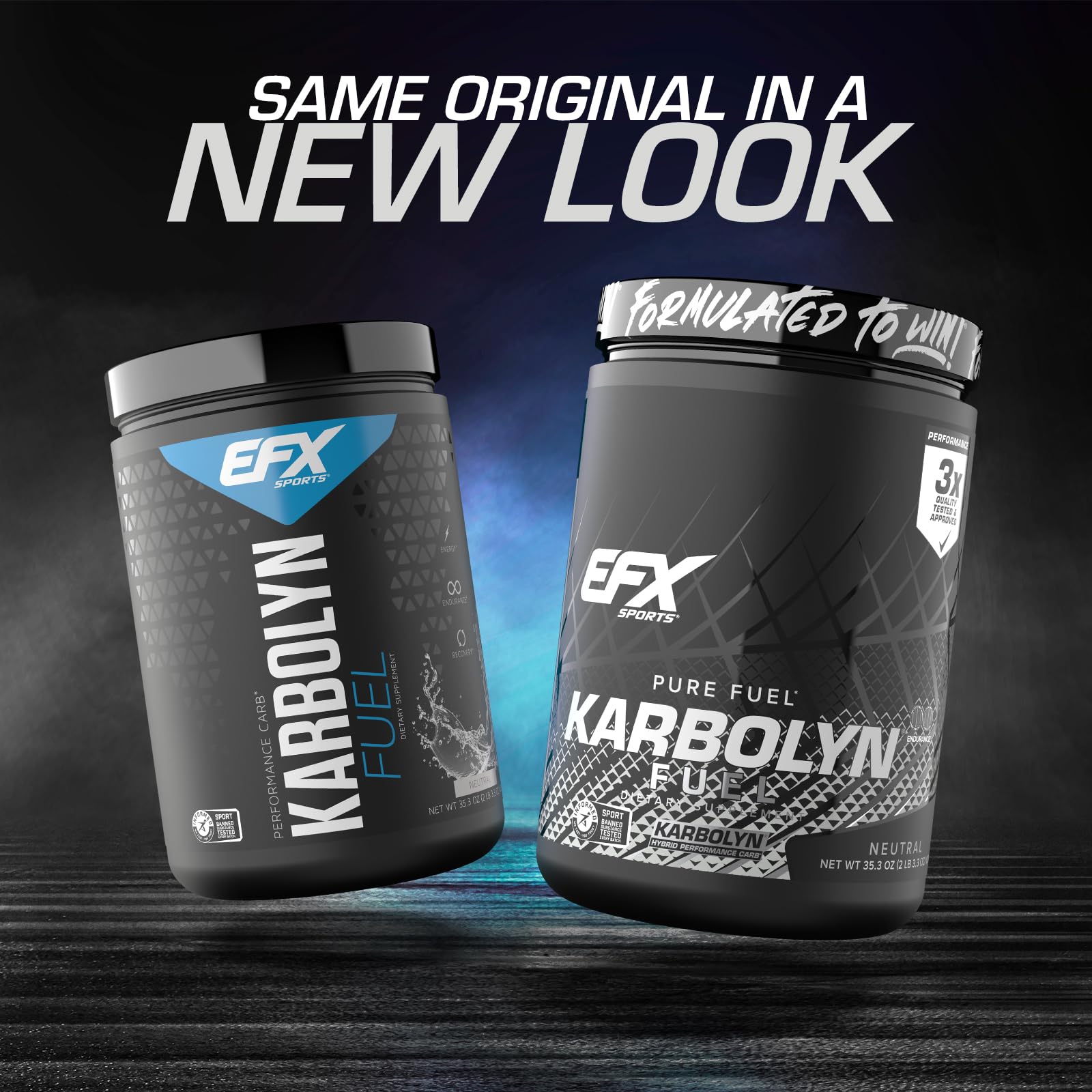 EFX Karbolyn Fuel, versement-bouteille, préparation rapide avant l'entraînement