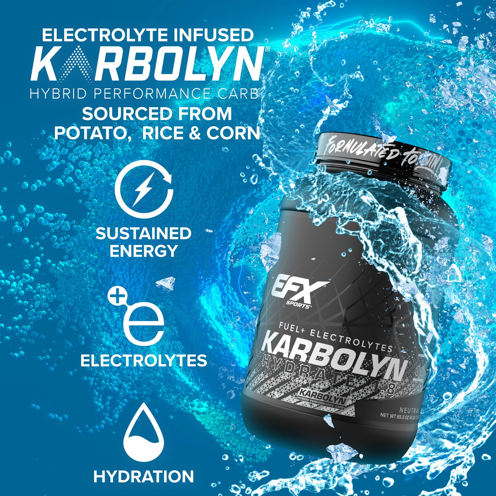 Sachet Karbolyn Hydrate pratique pour entraînements en déplacement et sans fuite.