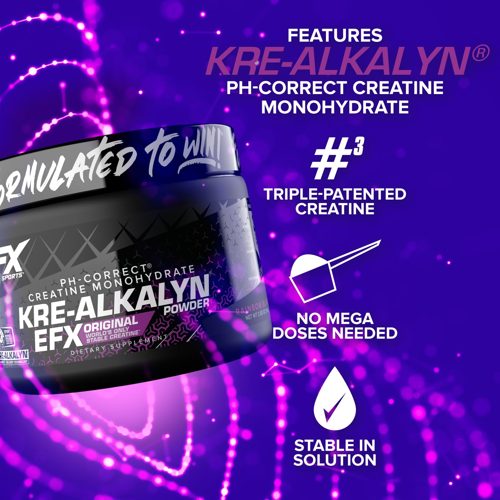 Boîte Kre-Alkalyn EFX 55 portions prête à l'emploi à domicile