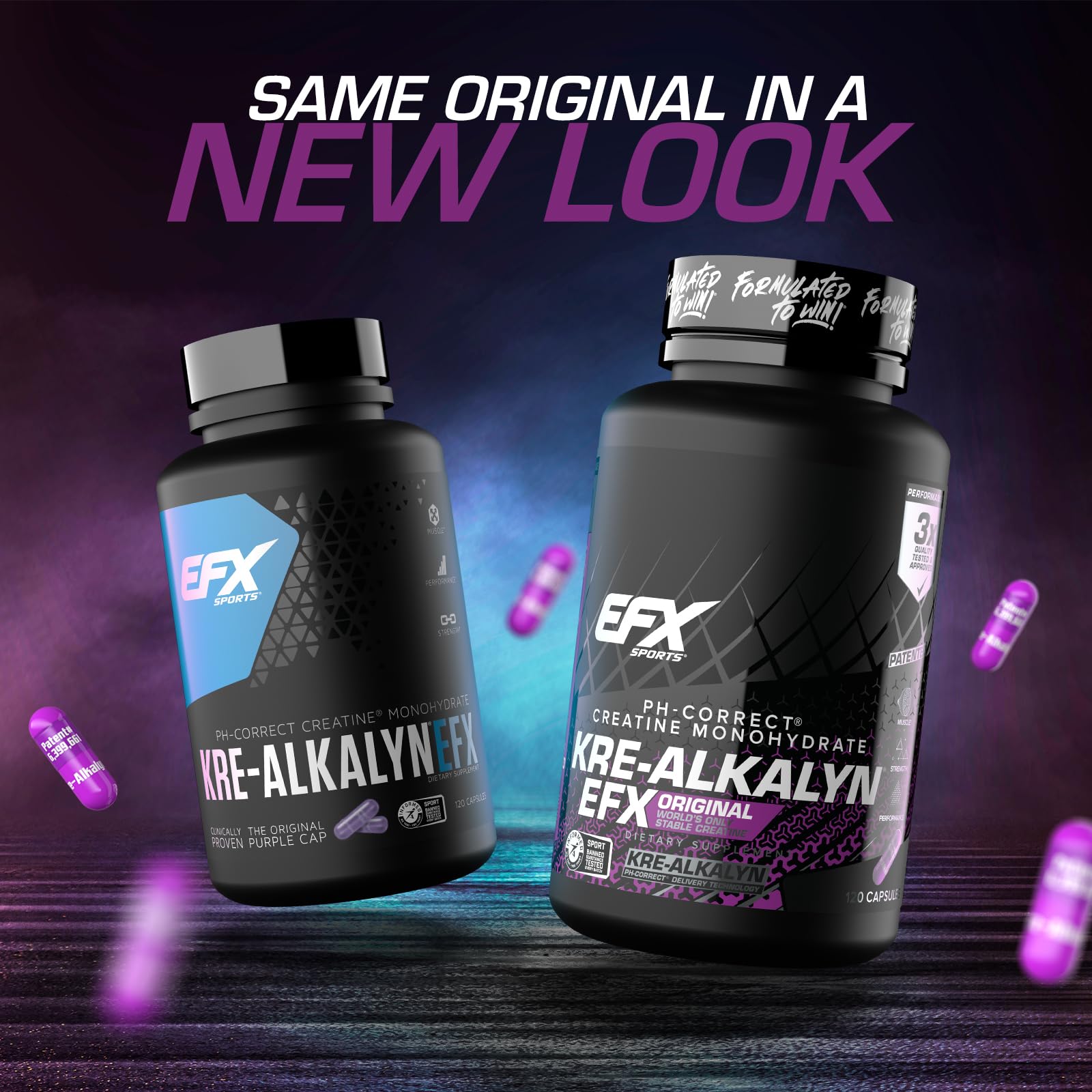 EFX Kre-Alkalyn EFX – Capsules faciles à prendre sans préparation.